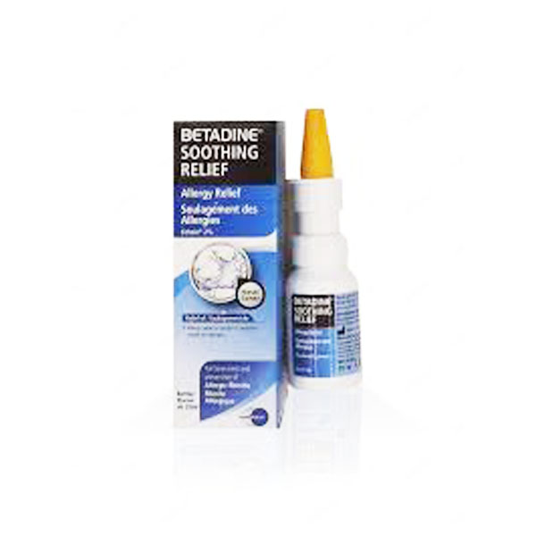 Betadine Soothing Relief Allergy Relief Nasal Spray 20ml - Fateh Pharma