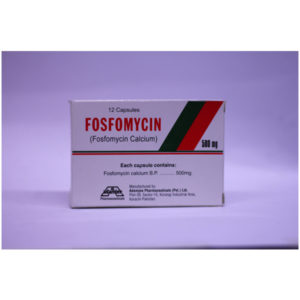 Fosfomycin BP98 Capsules 500mg 12’s